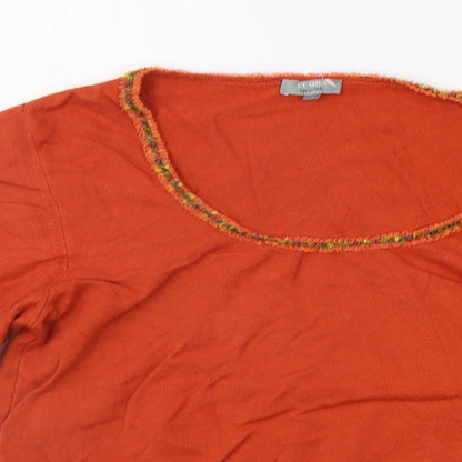 Per Una Womens Orange   Pullover Jumper Size 16