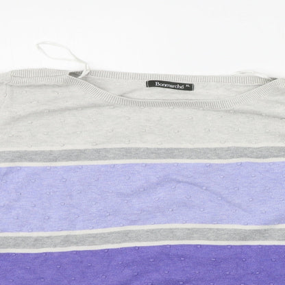 Bonmarché Womens Grey Pullover Jumper Size XL