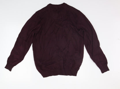 Back view of Maine New England women’s purple jumper, size S