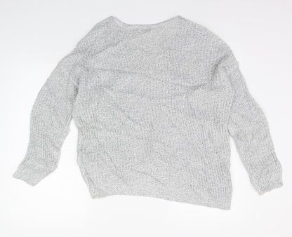 Back view of Jaqueline de Yong women’s grey jumper, size M