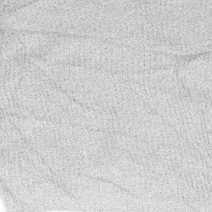 Brand and care label for Jaqueline de Yong women’s grey jumper, size M