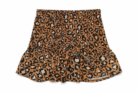 ASOS Womens Beige Animal Print  Flare Skirt Size 10  - Elastic Waist Band