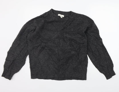 H&M Womens Grey   Pullover Jumper Size S