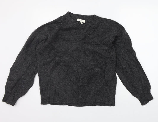 H&M Womens Grey   Pullover Jumper Size S