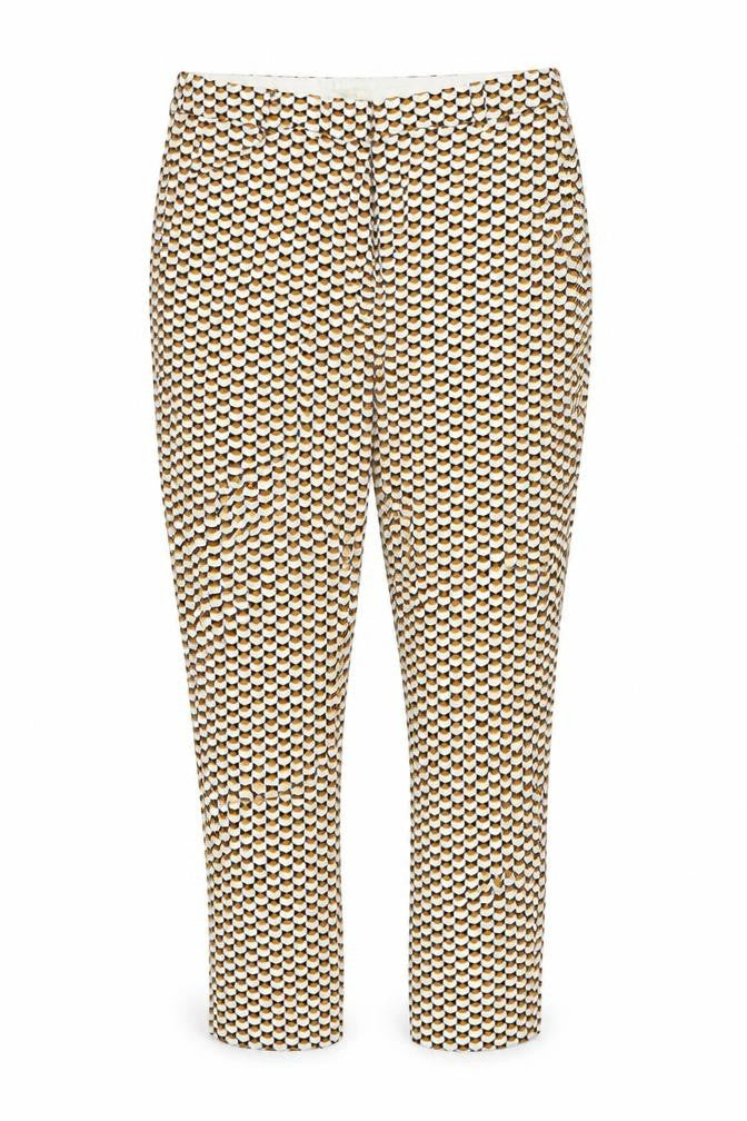 H&M Womens Orange Geometric  Trousers  Size 12 L27 in