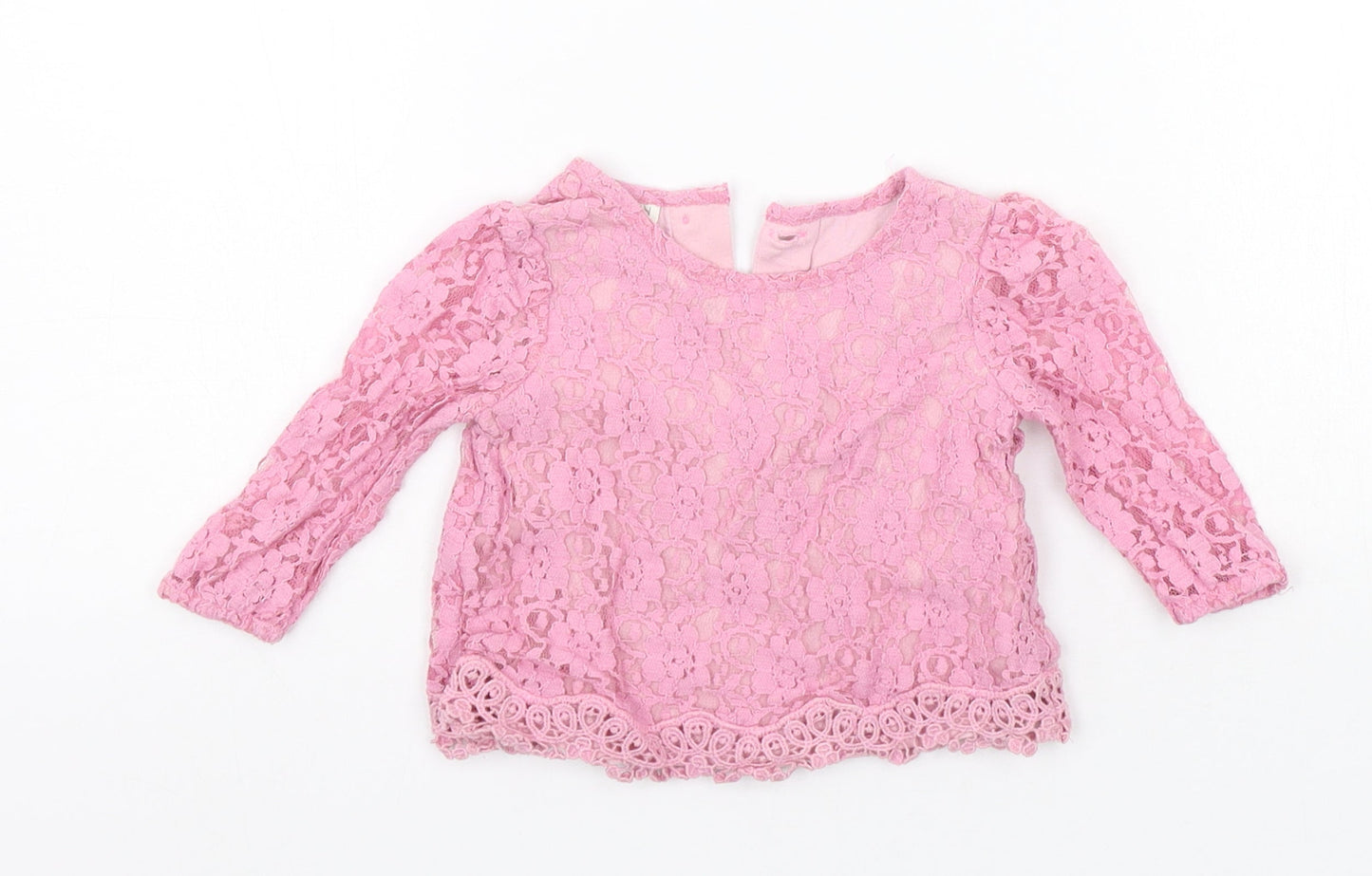 Monsoon Girls Pink   Basic T-Shirt Size 0-3 Months