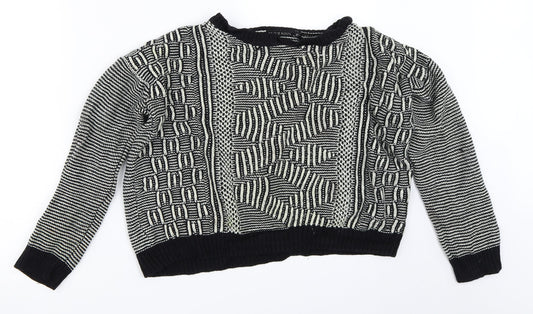 Brave Soul Womens Black   Pullover Jumper Size XS