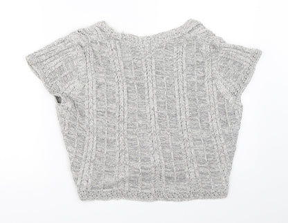 M&Co Womens Grey   Cardigan Jumper Size 2XL