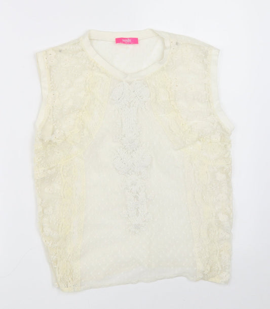 Wallis Womens Ivory   Basic Blouse Size 8