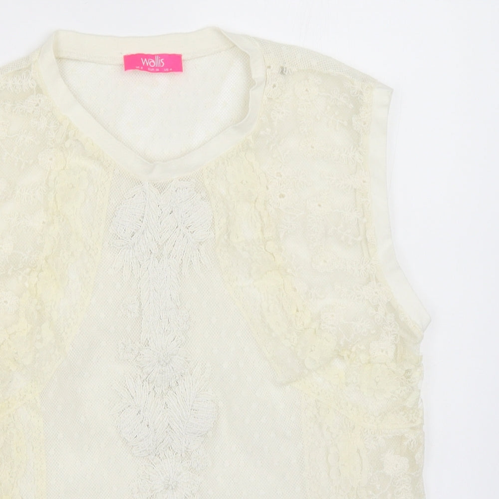 Wallis Womens Ivory   Basic Blouse Size 8