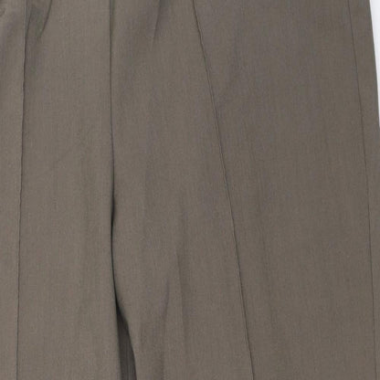 Bonmarché Womens Brown Capri Trousers Size 18 L25 in