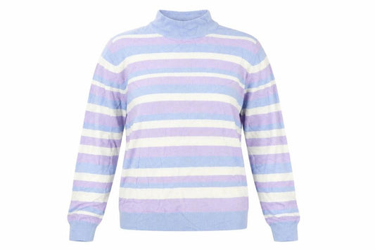 Marks and Spencer Womens Blue Striped  Basic Blouse Size 14