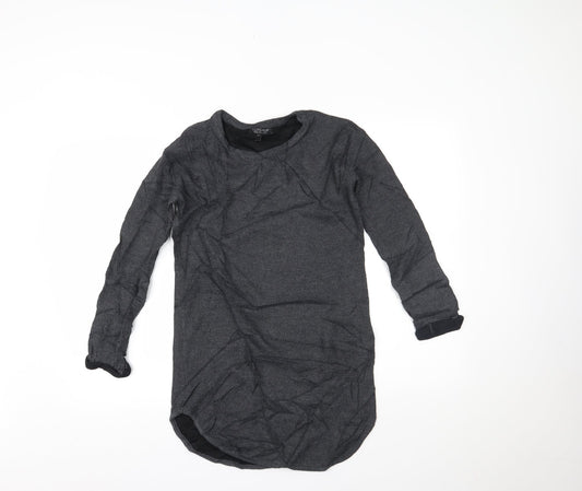 Topshop Womens Grey   Basic Blouse Size 8