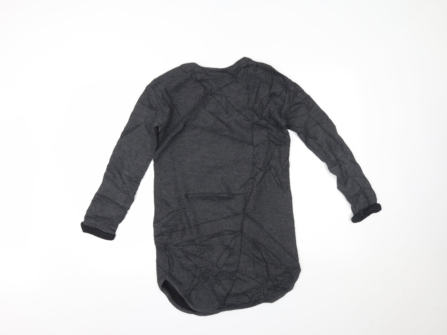 Topshop Womens Grey   Basic Blouse Size 8