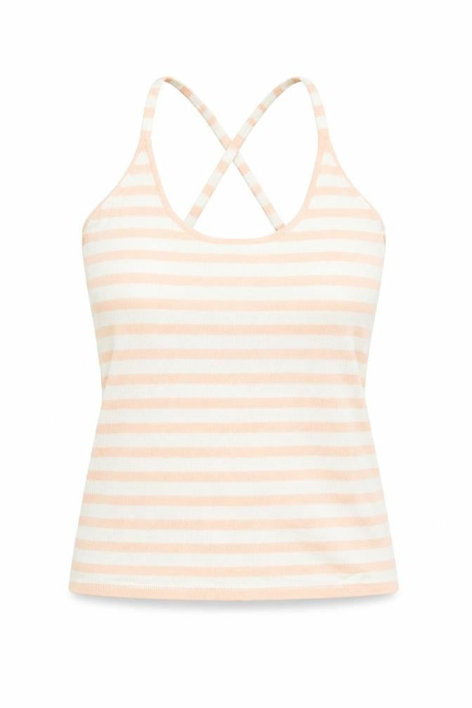 Fenn Wright Manson Womens Pink Striped  Basic T-Shirt Size M