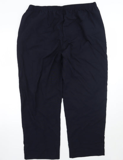 Bonmarché Womens Blue Trousers Size 18 L26 in