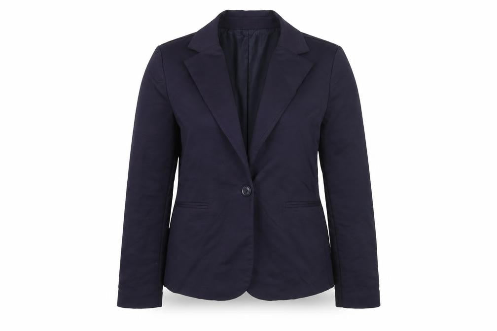 Saint Tropez Clothing Womens Blue  Rayon Jacket Coat Size L