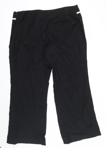 Essence Womens Black   Trousers  Size 18 L25 in
