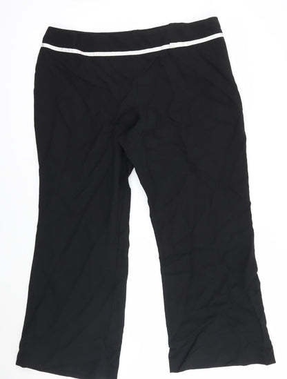 Essence Womens Black   Trousers  Size 18 L25 in