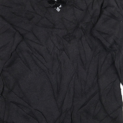 Preloved HANNAH Womens Black   Pullover Jumper One Size - Label
