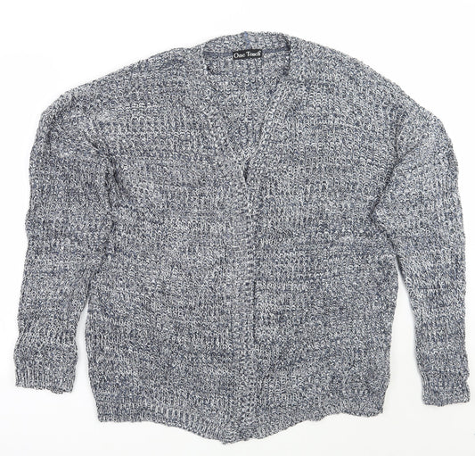 One touch Womens Blue   Cardigan Jumper Size M