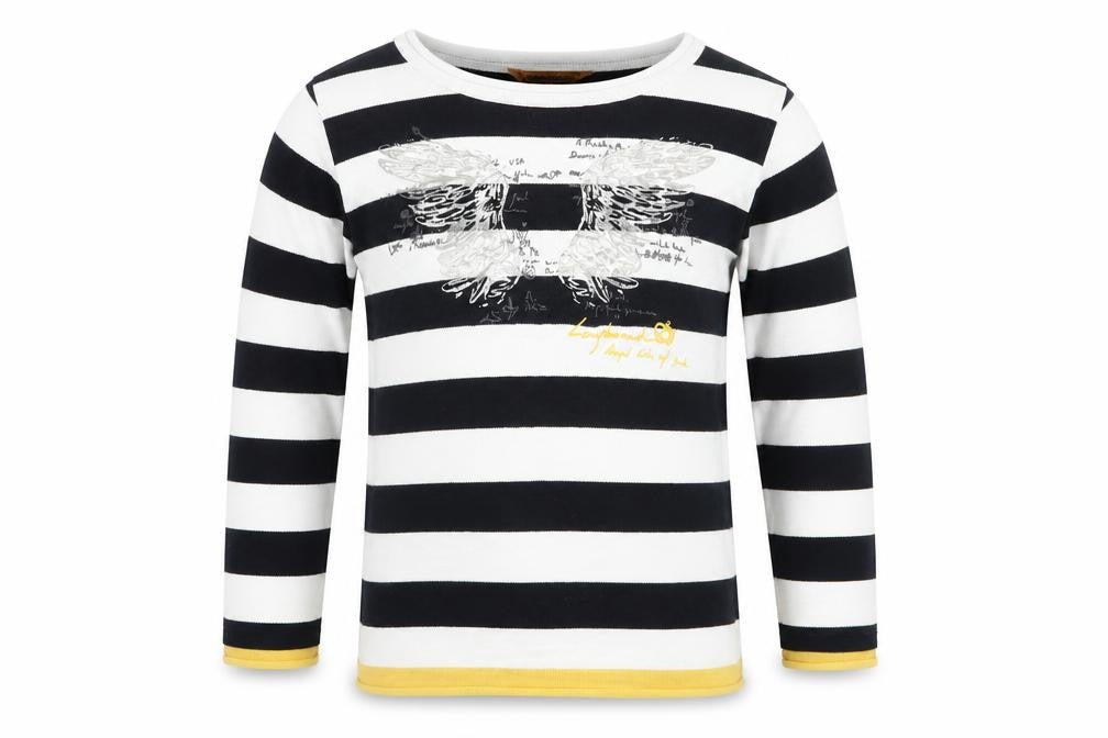 Long board Boys White Striped  Pullover Jumper Size 5 Years