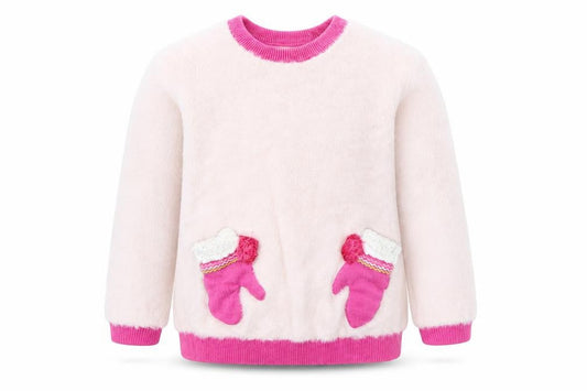 m&s Girls Pink   Pullover Jumper Size 2 Years