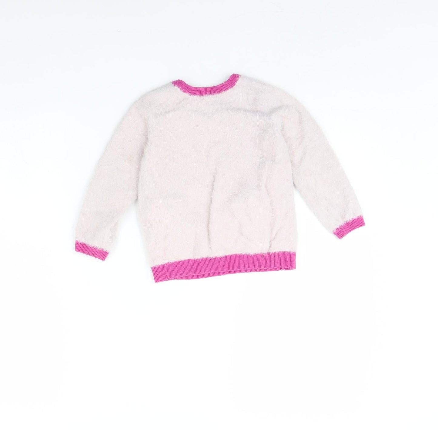 m&s Girls Pink   Pullover Jumper Size 2 Years