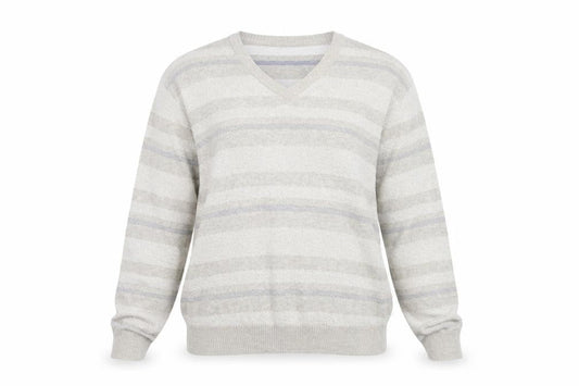 Marks & Spencer Womens Beige Striped  Pullover Jumper Size L