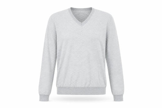 River Island Womens Grey Striped  Pullover Jumper Size M