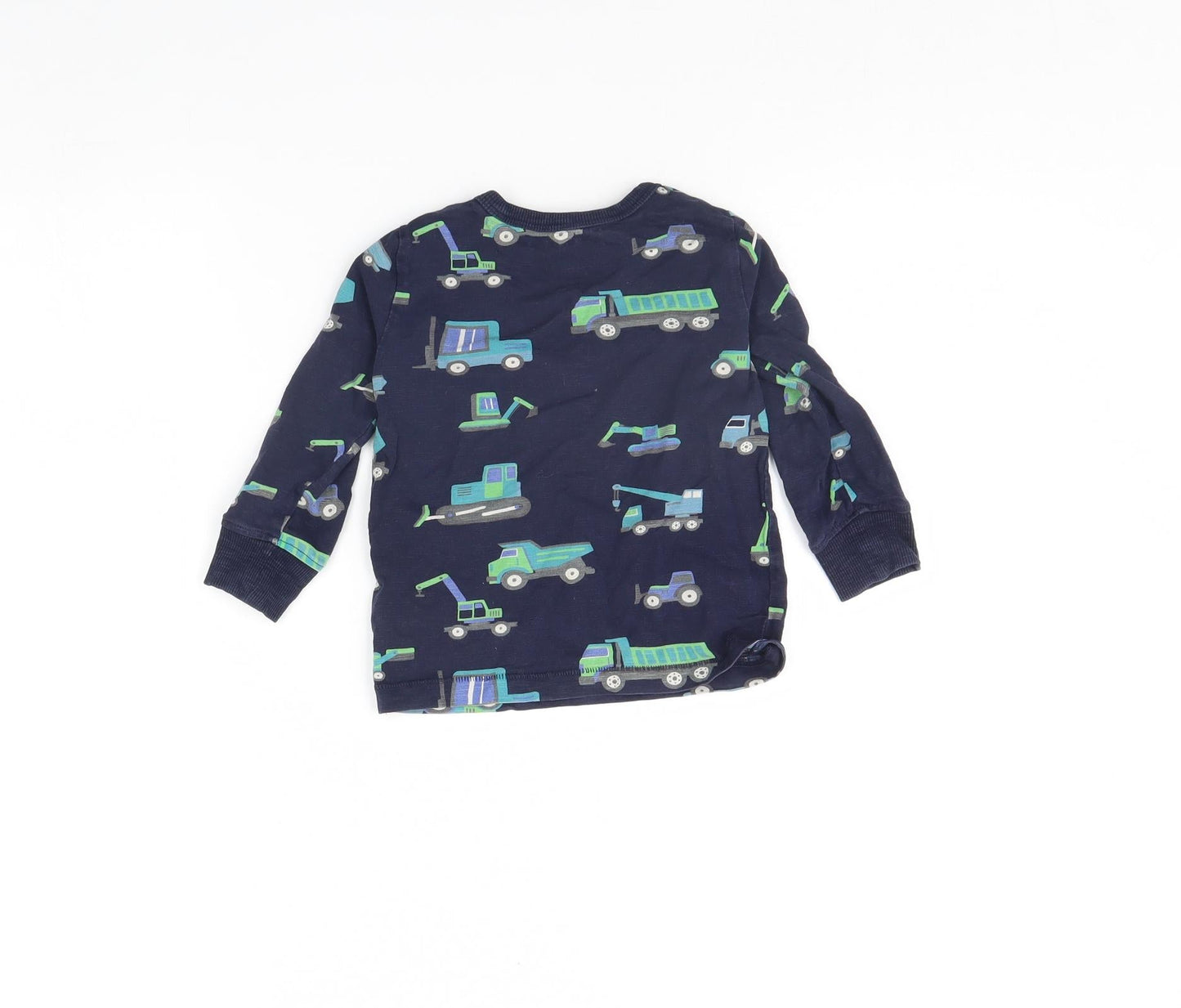 NEXT Baby Blue Spotted  Basic Blouse Size 12 Months  - Tractor