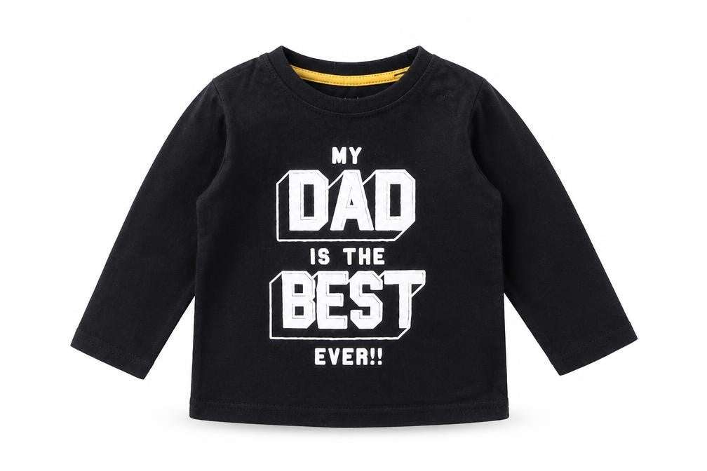 Rebel Baby Black   Basic T-Shirt Size 12 Months  - my dad is the best