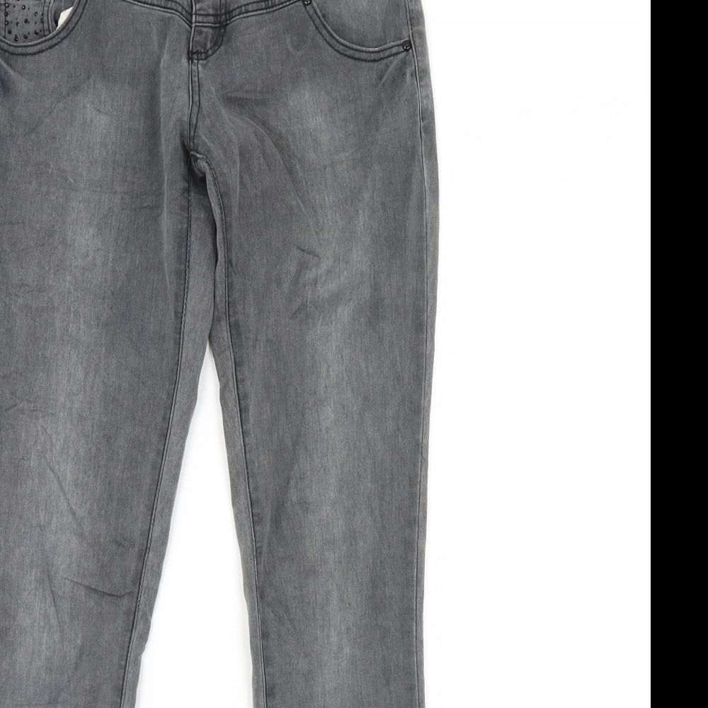 House Womens Grey  Denim Skinny Jeans Size M L30 in