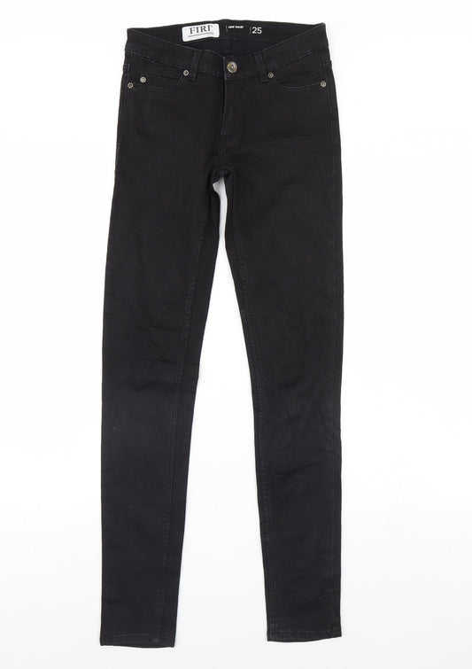 firi Womens Black  Denim Skinny Jeans Size 26 in L30 in