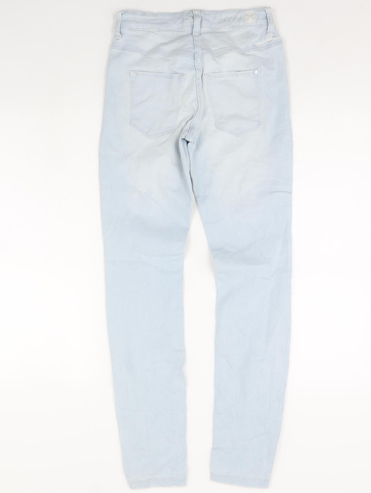 Preworn Womens Blue  Denim Skinny Jeans Size 26 in L29 in