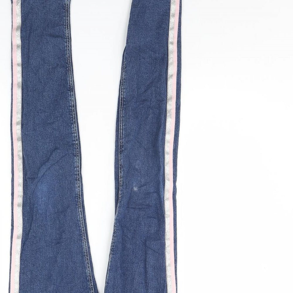 Preworn Girls Blue  Denim Skinny Jeans Size 14 Years
