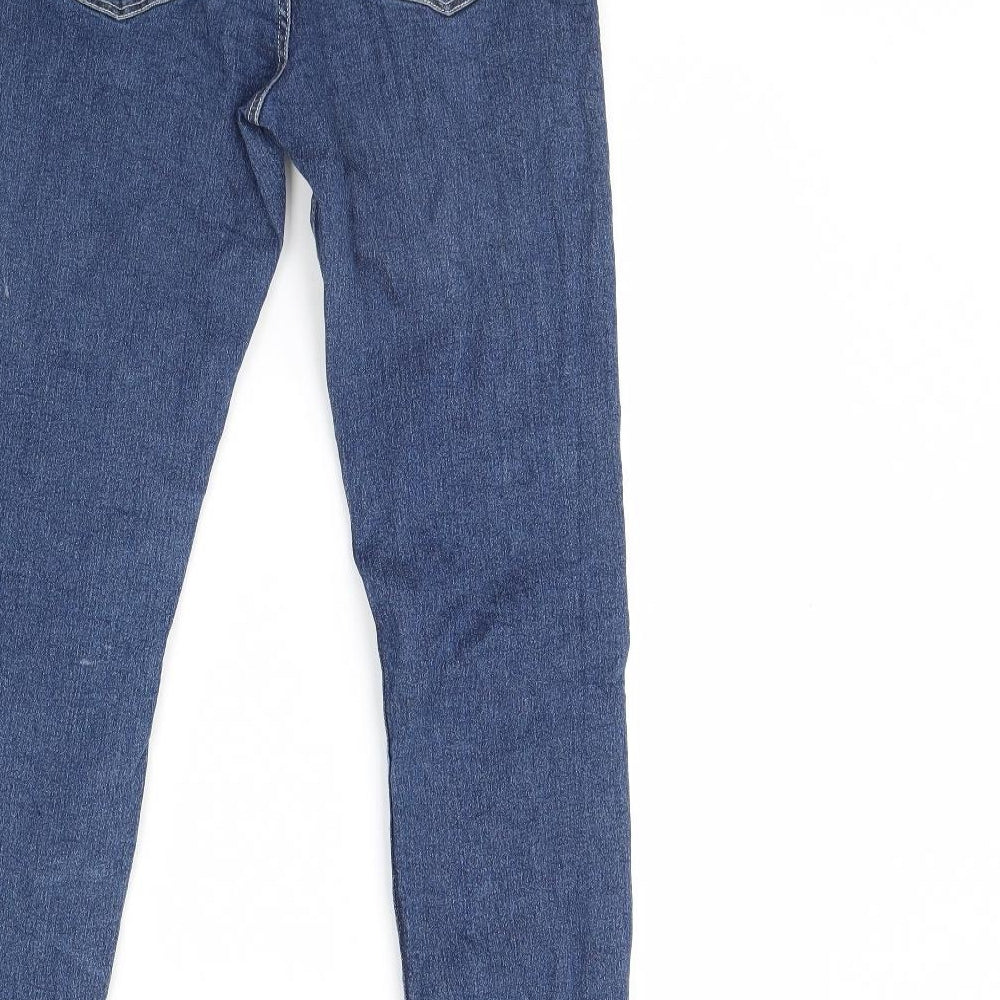Preworn Girls Blue  Denim Skinny Jeans Size 14 Years