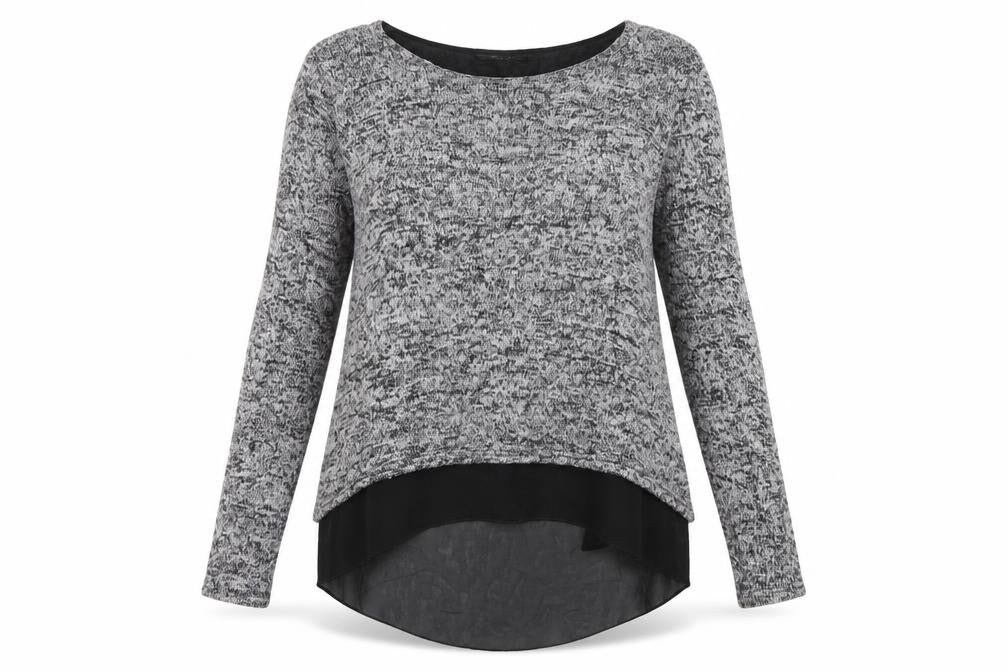 New Look Womens Grey   Basic Blouse Size S