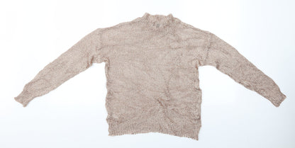Studio Womens Brown   Pullover Jumper Size 8  - Studio Metallic Sweater