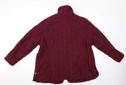 Preloved Marks and Spencer Womens Purple   Quilted Jacket   - Padded Jacket Marks and Spencer - Back