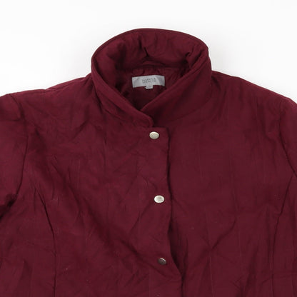 Preloved Marks and Spencer Womens Purple   Quilted Jacket   - Padded Jacket Marks and Spencer - Detail