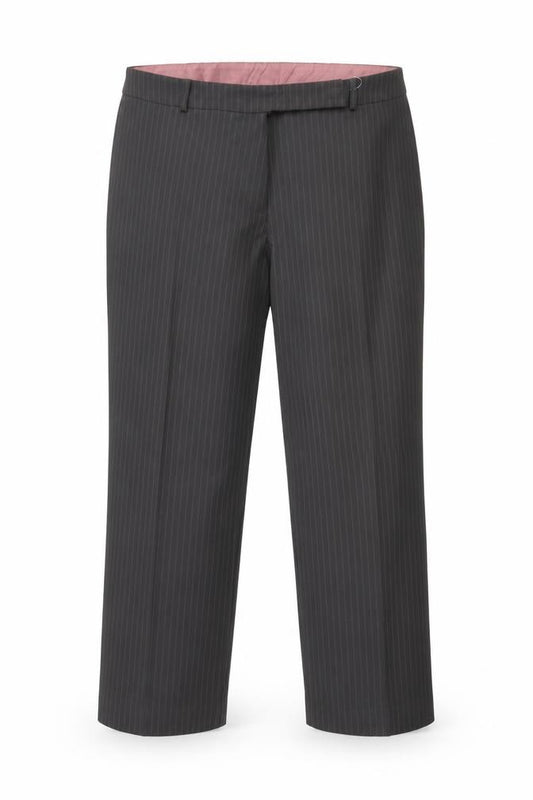 Amranto Womens Grey Striped  Trousers  Size 18 L28 in