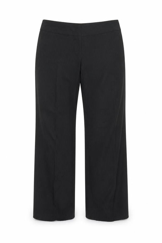 F&F Womens Black Striped  Trousers  Size 12 L30 in