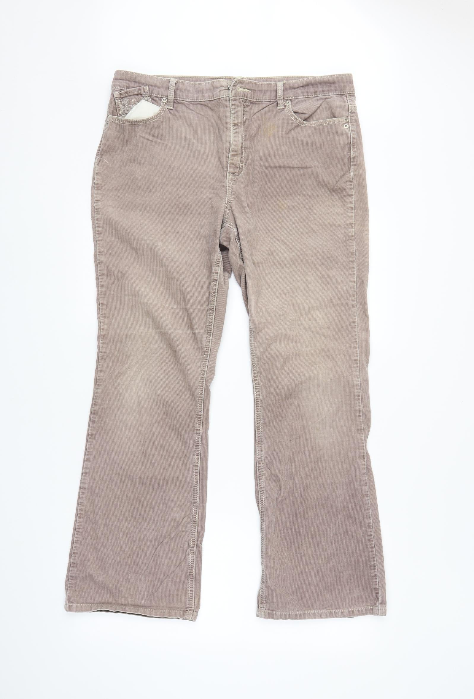 Preloved M&S Womens Purple   Straight Jeans Size M L30 in - Front