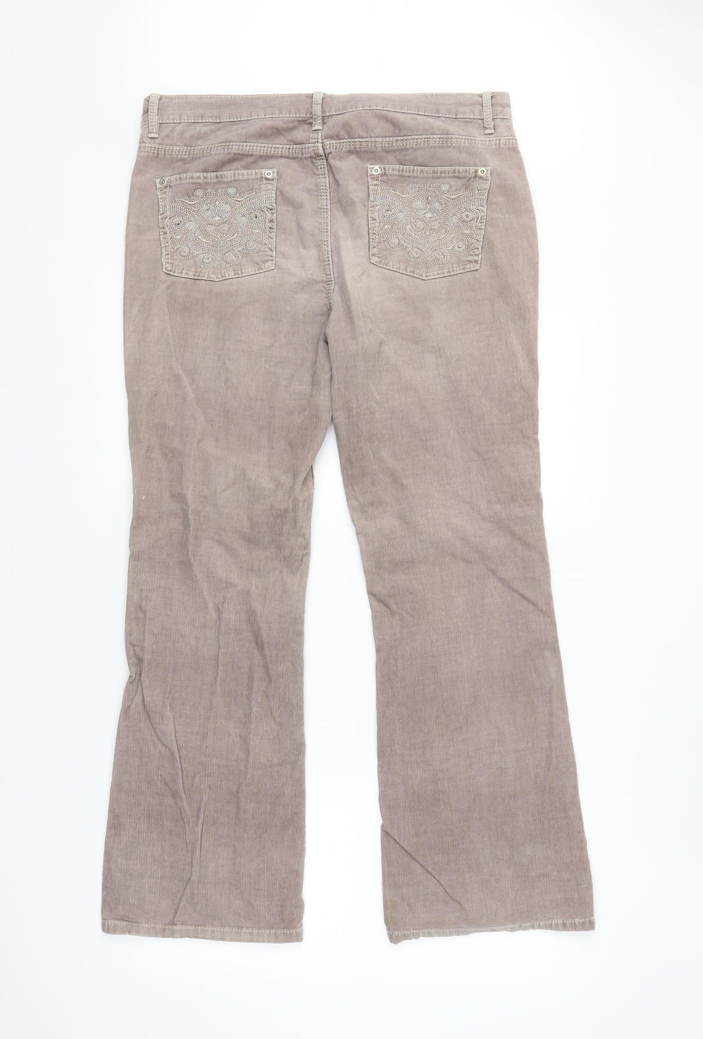 Preloved M&S Womens Purple   Straight Jeans Size M L30 in - Back