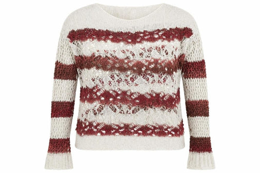 Matalan Womens Red Striped  Pullover Jumper Size L