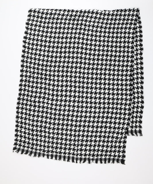 Preworn Unisex Black Houndstooth   Shawl/Wrap
