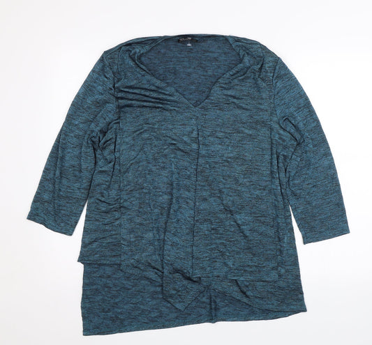Bali Womens Blue   Basic Blouse Size XL