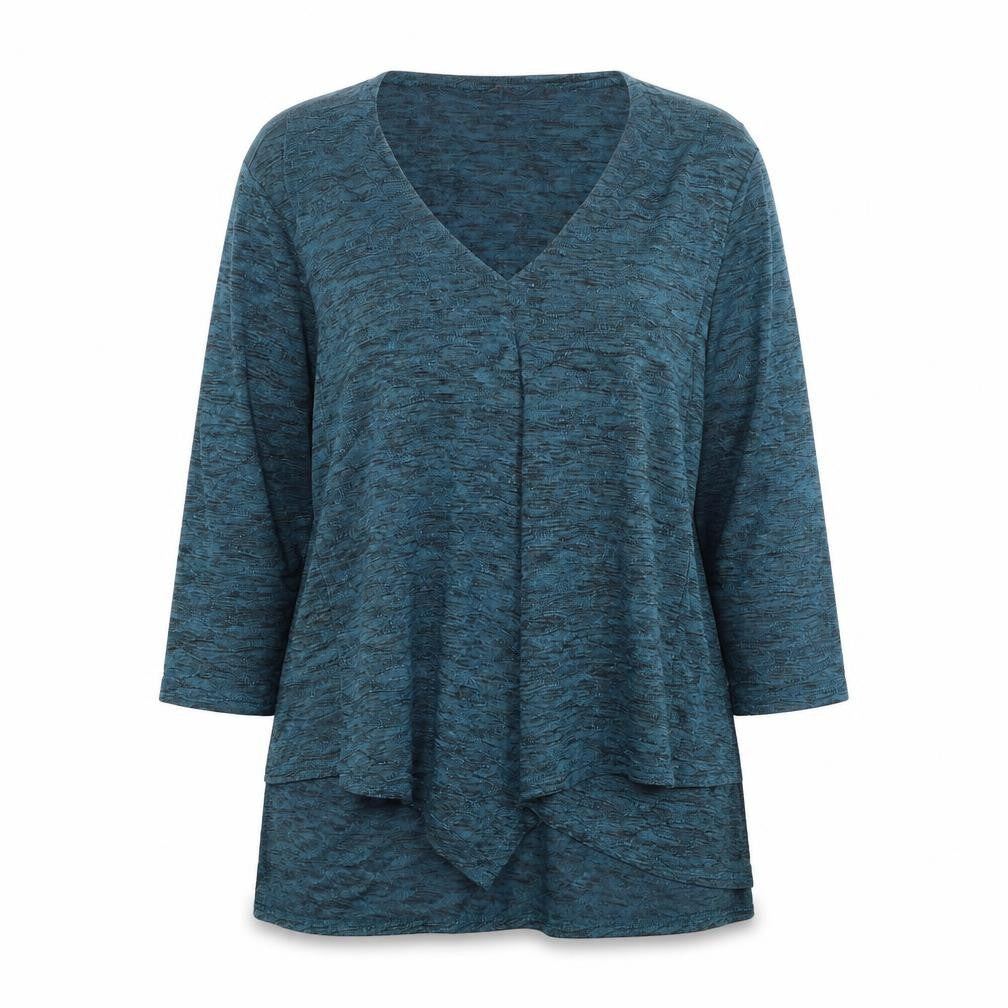 Bali Womens Blue   Basic Blouse Size XL