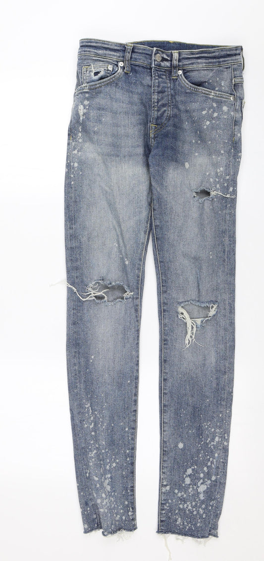 H&M Womens Blue   Skinny Jeans Size 28 in L30 in